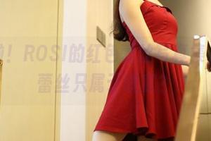 更新啦！ROSI的红色蕾丝写真集，谁说蕾丝只属于晚宴？