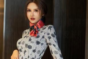XINGYAN星颜社 – 原图看黄寒娜，红裙简直是她的第二层皮肤！